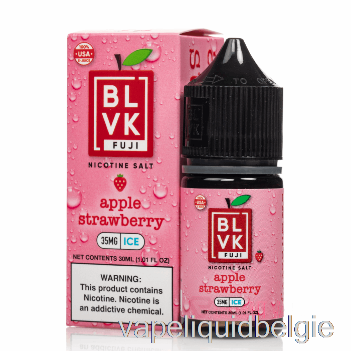 Vape België Appel Aardbei Ijs - Blivk Fuji Zouten - 30ml 50mg